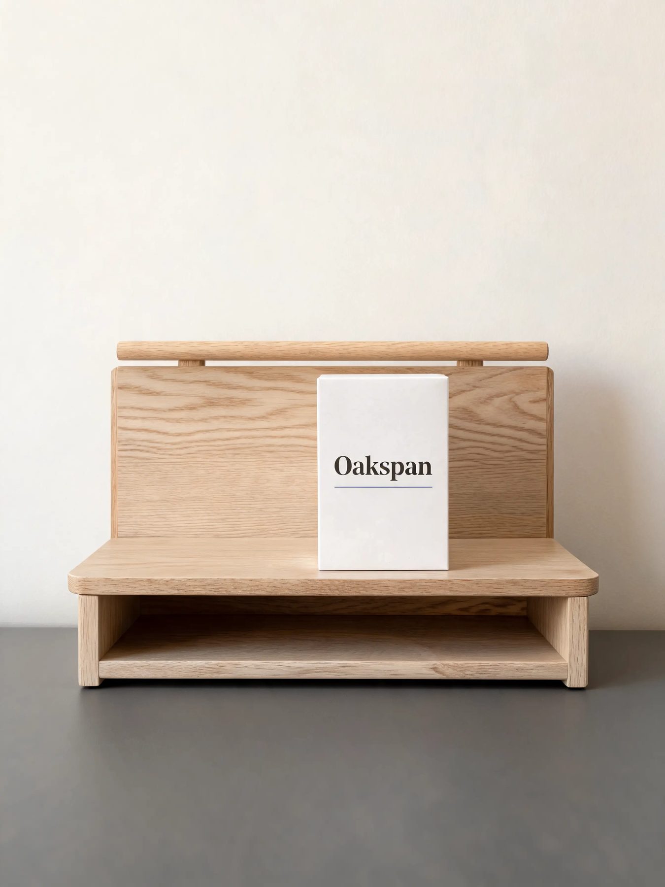 Oak Monitor Stand